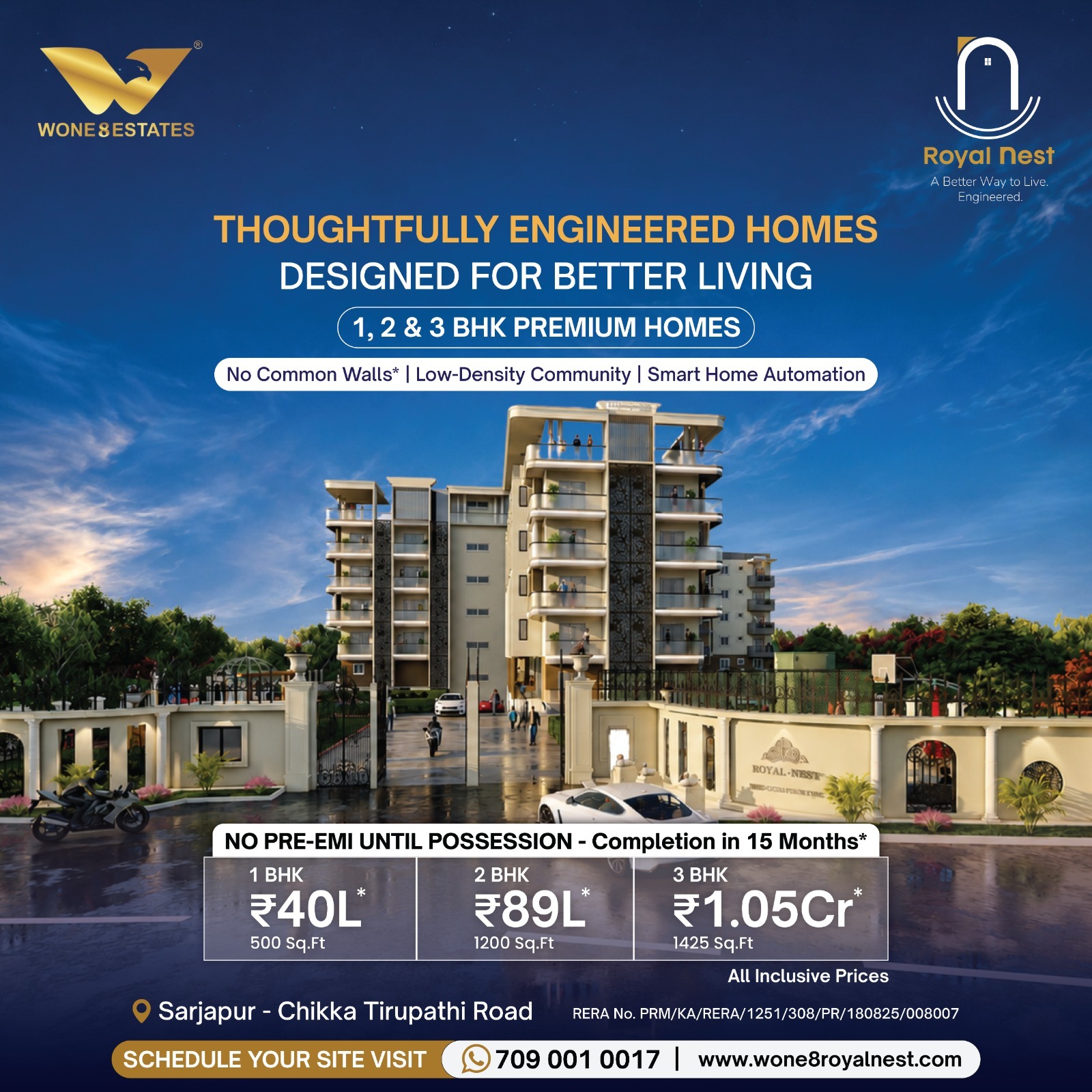 Royal Nest by WONE8 Estates - 2 & 3 BHK Homes